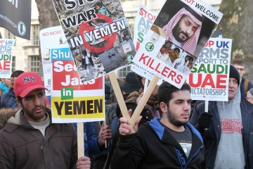 Protest against the war in Yemen