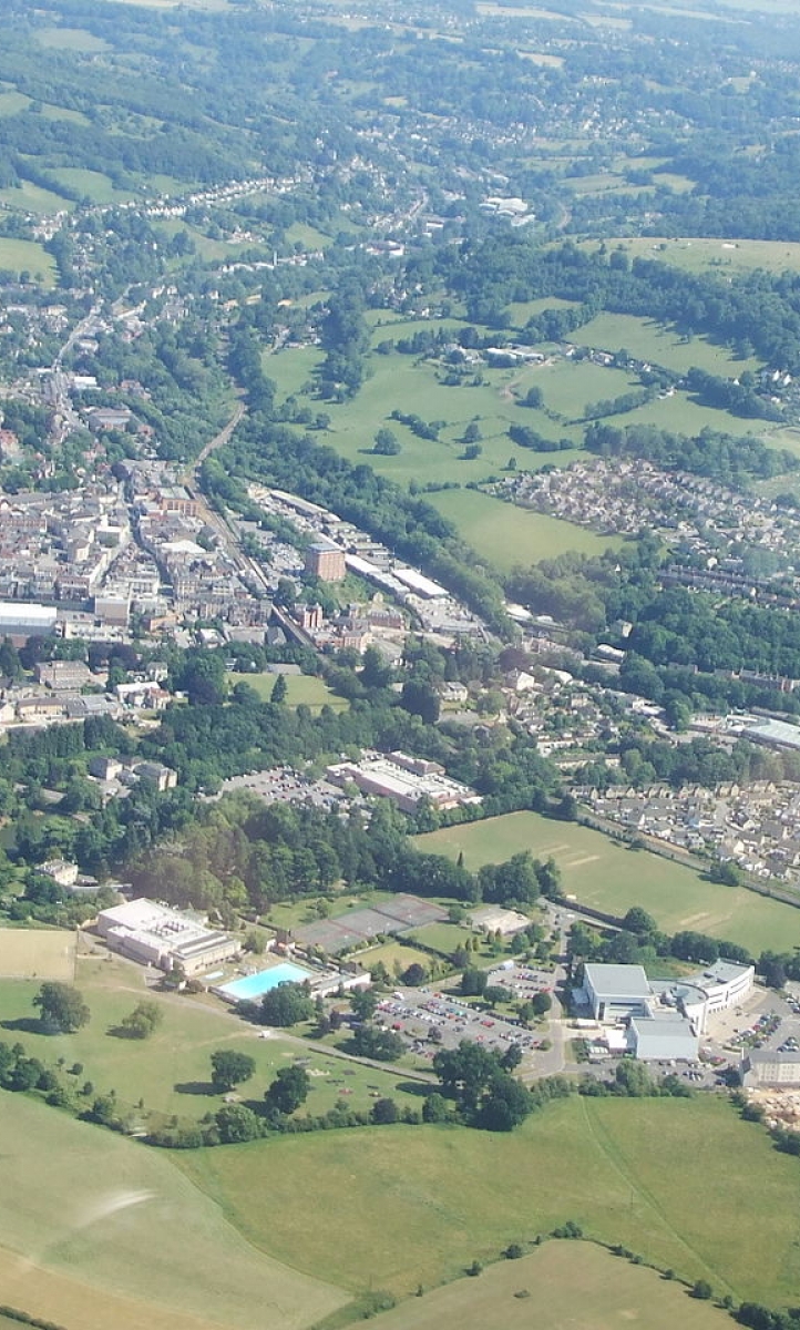 Stroud from the air