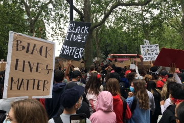 Black Lives Matter protest signs