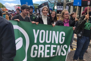 The Young Greens at the Conservative conference protest