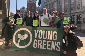 Young Greens on their Crodyon action day