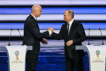 FIFA Gianni Infantino and Putin