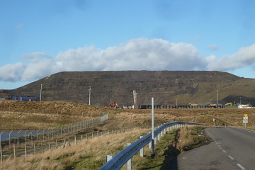 Ffos-y-Fran Wales opencast coal mine